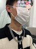 芯奢項(xiàng)鏈男潮鑲鉆古巴鏈嘻哈男士鎖骨鏈歐美密鉆滿鉆粗學(xué)生項(xiàng)鏈禮物 曬單實(shí)拍圖