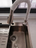 尔沫（EM） 厨房水槽单槽洗菜盆一体盆洗菜池不锈钢大台上下盆手工洗碗槽 【50*40】抽拉龙头 实拍图