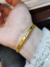 周生生 心形鱗片素圈實(shí)心黃金手鐲足金永系列手環(huán)93334K計價(jià) 08圈 - 25.78克(含工費1500元) 曬單實(shí)拍圖
