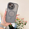 權(quán)速創(chuàng)意翻蓋護(hù)鏡支架適用iPhone15promax手機(jī)殼蘋果13新款14ProMax磁吸12透明13鏡頭膜男女款全包防摔 【鈦灰色】小怪獸磁吸護(hù)鏡支架透明殼 iPhone15Promax 曬單實(shí)拍圖