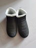 卡帝樂(lè )鱷魚(yú)（CARTELO）新品高檔老北京布鞋男棉鞋冬季高幫大碼保暖加絨加厚45防滑老年人雪地靴46 灰色高*幫 46 曬單實(shí)拍圖