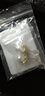 吳越老銀鋪銀仿珍珠花瓣耳釘女小眾設計耳環(huán)高級感氣質(zhì)簡(jiǎn)約耳飾品耳釘潮 金色+禮盒 曬單實(shí)拍圖
