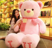 巨型毛絨玩具大熊玩偶超大號公仔泰迪熊布娃娃女生閨蜜禮物抱抱熊 粉色心動(dòng)熊 1.6米 曬單實(shí)拍圖