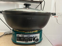 奧克斯（AUX）電炒鍋多功能家用電熱鍋加深鑄鐵無(wú)涂層物理不粘大功率可定時(shí)蒸鍋炒菜鍋蒸煮一體鍋 36CM定時(shí)雙籠（推薦6-8人） 曬單實(shí)拍圖