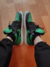 耐克（NIKE）Air Jordan 1 Low 男子AJ1黑綠低幫運動(dòng)鞋 553558-065 41 曬單實(shí)拍圖