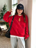 真維斯（Jeanswest）新年衛衣紅色無(wú)帽外套本命年加絨加厚保暖套頭衫簡(jiǎn)約款青少年衛衣 紅色（神龍福運） L (推薦110-130斤) 曬單實(shí)拍圖