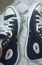 匡威（Converse）男鞋女鞋All Star 春季新款經(jīng)典款高幫運動(dòng)休閑鞋情侶帆布鞋黑色 101010 41.5 (270mm) 41.5/8 曬單實(shí)拍圖