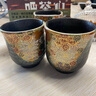 karphome進(jìn)口九谷燒金花詰茶杯情侶湯吞復古風(fēng)手工泡茶杯套裝禮品對杯 金花詰情侶湯吞（2只裝） 曬單實(shí)拍圖