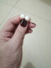 千楼 8-9mm淡水珍珠耳钉 925银耳针馒头形 超亮光泽 送爱人送妈妈礼物 白色 几乎无瑕 实拍图