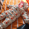 G.DUCKKIDS嬰兒羽絨服連體衣男女寶寶外出哈衣冬季新生幼兒衣服抱衣爬服 飛機(jī)羽絨服+手腳套 66 建議3-6個(gè)月 曬單實(shí)拍圖