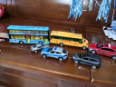 凯迪威合金声光回力校车模型 真人语音巴士公交车玩具车 双层巴士蓝色 实拍图