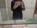 素絲五祁新款半高領(lǐng)提花印花中長(cháng)款羊絨衫 SY9611 黑色 M 曬單實(shí)拍圖