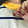 中國黃金CHINA GOLD平安果黃金項(xiàng)鏈女士足金吊墜七夕情人節(jié)禮物送女友老婆生日實(shí)用 足金小蘋果吊墜-紅瑪瑙+18K鏈 曬單實(shí)拍圖