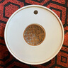 祥業(yè) 干泡茶托盤陶瓷圓形儲水盤瀝水盤粗陶家用輕奢高檔干泡茶臺茶具 蘇然陶瓷干泡盤素白（小號） 曬單實(shí)拍圖