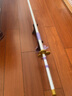 古羽航海賊王索隆三刀日本竹木刀動(dòng)漫男生cosplay武士道具模型玩具 天羽羽斬（升級加強版） 附帶刀架+可背刀袋 曬單實(shí)拍圖