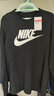 NIKE耐克衛(wèi)衣男士春季新款跑步訓(xùn)練加厚保暖運(yùn)動(dòng)服休閑長(zhǎng)袖T恤男 力薦-黑白棉質(zhì) 經(jīng)典款 L 曬單實(shí)拍圖