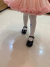 斯納菲兒童黑皮鞋春季女童校園禮儀鞋公主鞋中大童軟底演出鞋亮黑32 曬單實(shí)拍圖