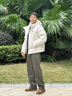 KOLON SPORT/可隆羽絨服 男女同款戶外露營(yíng)防風(fēng)透濕耐磨鵝絨外套 LUDJ4WT526-CR 米白 L 175/96A 曬單實(shí)拍圖