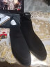 VQGT冬季皮靴磨砂男靴短靴高幫皮鞋真皮馬丁靴牛皮靴子男加絨保暖 時(shí)尚黑 加絨 偏大一碼 40 曬單實(shí)拍圖