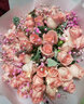 馨儀鮮花速遞粉玫瑰花束送女友生日禮物全國同城花店配送 52朵粉玫瑰花束-我愛(ài)你 曬單實(shí)拍圖