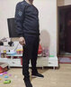 【3件套】運動(dòng)套裝男春秋季冬季衛衣套裝潮流百搭開(kāi)衫立領(lǐng)衛衣春秋運動(dòng)服男3件套 黑色3件套 XL(建議110-130斤） 曬單實(shí)拍圖