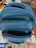 蒲卡儂新款加厚耐磨帆布雙肩背包男女通用中小號行李包牛仔布藝學(xué)生書(shū)包 天藍色 39.28.15. 曬單實(shí)拍圖