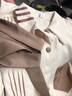 ROAR UTHAUG長(zhǎng)袖連衣裙少女春秋2023新款初中高中學(xué)生法式JK制服學(xué)院風(fēng)長(zhǎng)裙子 單件9024杏色斗篷【早秋穿搭/韓 L 曬單實(shí)拍圖