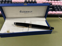 威迪文（WATERMAN）鋼筆簽字筆 教師節禮物 送禮生日禮物 EXPERT麗雅黑金夾墨水筆+六角禮盒 曬單實(shí)拍圖