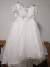 apfelbaum女童生日公主裙花童婚紗裙白色蓬蓬紗小女孩晚禮服兒童鋼琴演出服 白色前短后長(cháng) 1901 160 曬單實(shí)拍圖