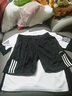 季駱森運動(dòng)套裝男夏季薄款短袖T恤五分短褲跑步服休閑速干足球運動(dòng)服 白色 XL 曬單實(shí)拍圖