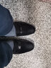 金利来（goldlion）男鞋商务休闲鞋舒适轻质透气时尚皮鞋59683019201A-黑-37码 实拍图