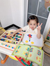 木丸子磁力拼圖七巧板幾何積木寶寶幼兒園益智力玩具兒童男女孩生日禮物 旗艦大號升級款磁性木盒裝288粒 曬單實(shí)拍圖