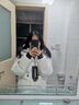 高梵黑金鵝絨服先鋒2.0五格羽絨服女短款收腰官方品牌女裝厚外套 光學(xué)白 M 【160】 曬單實(shí)拍圖