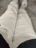幻黛仿羊羔絨加厚運動(dòng)褲女秋冬保暖束腳加絨衛褲東北特厚休閑棉褲外穿 米白色【巨厚仿羊羔絨】 M 【建議95-108斤】 曬單實(shí)拍圖
