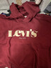 Levi's 李維斯童裝春秋款兒童衛衣男女童連帽休閑衣服 赤霞紅 140 /68 【建議身高128-140cm】 曬單實(shí)拍圖