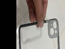 鋒浦（FEENGGUU）夏天透氣散熱iPhone14Promax手機邊框殼蘋果13硅膠12Pro新款15plus創(chuàng)意簡約蘋果15邊框16手機殼 黑+黑鏡頭全包拼色邊框 iPhone 13 曬單實拍圖