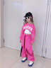 魅樂(lè )凱女童爵士舞春秋潮服兒童露臍街舞服裝套裝女孩時(shí)髦模特走秀演出服 紅衣+白背心+飄帶褲+發(fā)帶 130 （尺碼正常） 曬單實(shí)拍圖