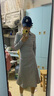 妙奕嘉長(cháng)袖連衣裙秋季新款裙子女配大衣高級感打底長(cháng)裙修身顯瘦小個(gè)子 灰色綁繩衛衣長(cháng)裙 M 【建議100-110斤】 曬單實(shí)拍圖