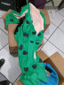 威柯青蛙人偶服装青蛙卡通玩偶服装儿童玩偶成人蛤蟆充气毛绒头套网红 升级双风机+充电宝-绿色-155-170 实拍图