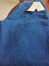 詩(shī)迪芙（Shidifu）牛仔褲女網(wǎng)紅小直筒褲女春秋新款高腰顯瘦煙管褲百搭冬季加絨長(cháng)褲 深藍加絨【新增款】 33碼(二尺六) 曬單實(shí)拍圖
