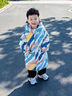 康博兒童男寶寶男童羽絨服中長(zhǎng)款加厚2023新款冬季男款過(guò)膝中小童外套 米白色 110 曬單實(shí)拍圖