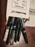 白雪(snowhite)直液式可換筆芯走珠筆0.5全針管型學(xué)生考試用中性筆速干大容量X88 【黑桿】0.5mm黑色6支 曬單實(shí)拍圖