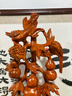 刻木東方 花梨木雕五福臨門擺件 實木紅木根雕客廳工藝品大型落地擺件裝飾 精雕五福臨門【高50cm】 曬單實拍圖