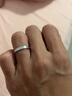 六福珠寶鉑950永恒真愛鉑金戒指情侶結(jié)婚對(duì)戒款單只閉口戒計(jì)價(jià)F63TBPR0007 21號(hào)-3.62克(含工費(fèi)344元)男款 曬單實(shí)拍圖