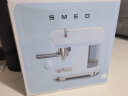 SMEG斯麦格 意大利复古意式咖啡机小型家用半自动小巧 带蒸汽奶泡机 ECF01多色可选 珍珠白 实拍图