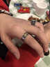 唯誠99足銀貔貅戒指男士銀單身心經(jīng)六字真言護身個(gè)性潮男款 貔貅心經(jīng)活口戒男款 曬單實(shí)拍圖