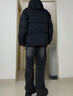李寧火鍋羽絨服男女同款2025春季新款連帽鴨絨服保暖三防羽絨外套 黑色【80%絨子含量  4級拒水性】 L 曬單實(shí)拍圖
