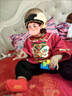 葉余周歲禮服男寶寶男寶抓周晏禮服春秋寶寶唐裝兒童中國風(fēng)男童漢服女 萌虎長袖+長褲 80 曬單實(shí)拍圖