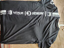 VENUM LOGOS T-SHIRT毒液純棉T恤 拳擊服 健身T恤 運動(dòng)短T 休閑T恤 黑白色 XL 曬單實(shí)拍圖