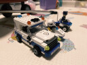 邦宝（BanBao）积木拼装警车回力车战机场景5岁+男孩儿童玩具礼物 胎压监测区8633（回力功能） 实拍图